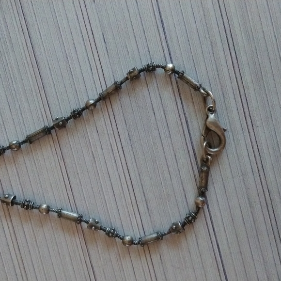 Frosted Green Glass Necklace with Matching Chinese Coin Earrings Parure - Picture 4 of 8